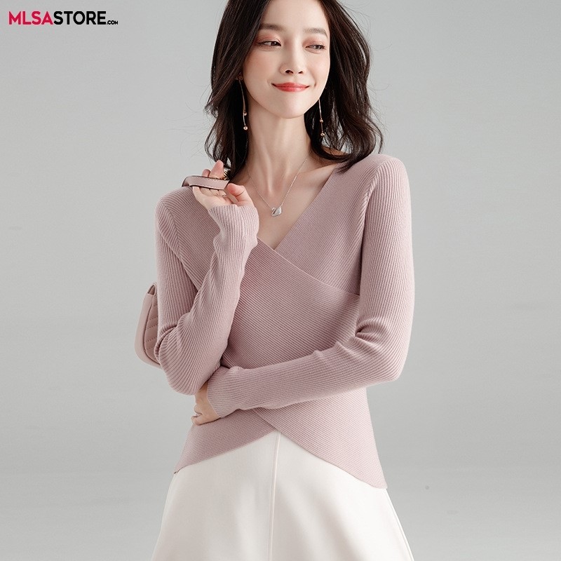 2024 Brand New Fall Women's Sweater Clothing Fashion Sweater for Female Temperament Knitting Shirt Tops Sweater